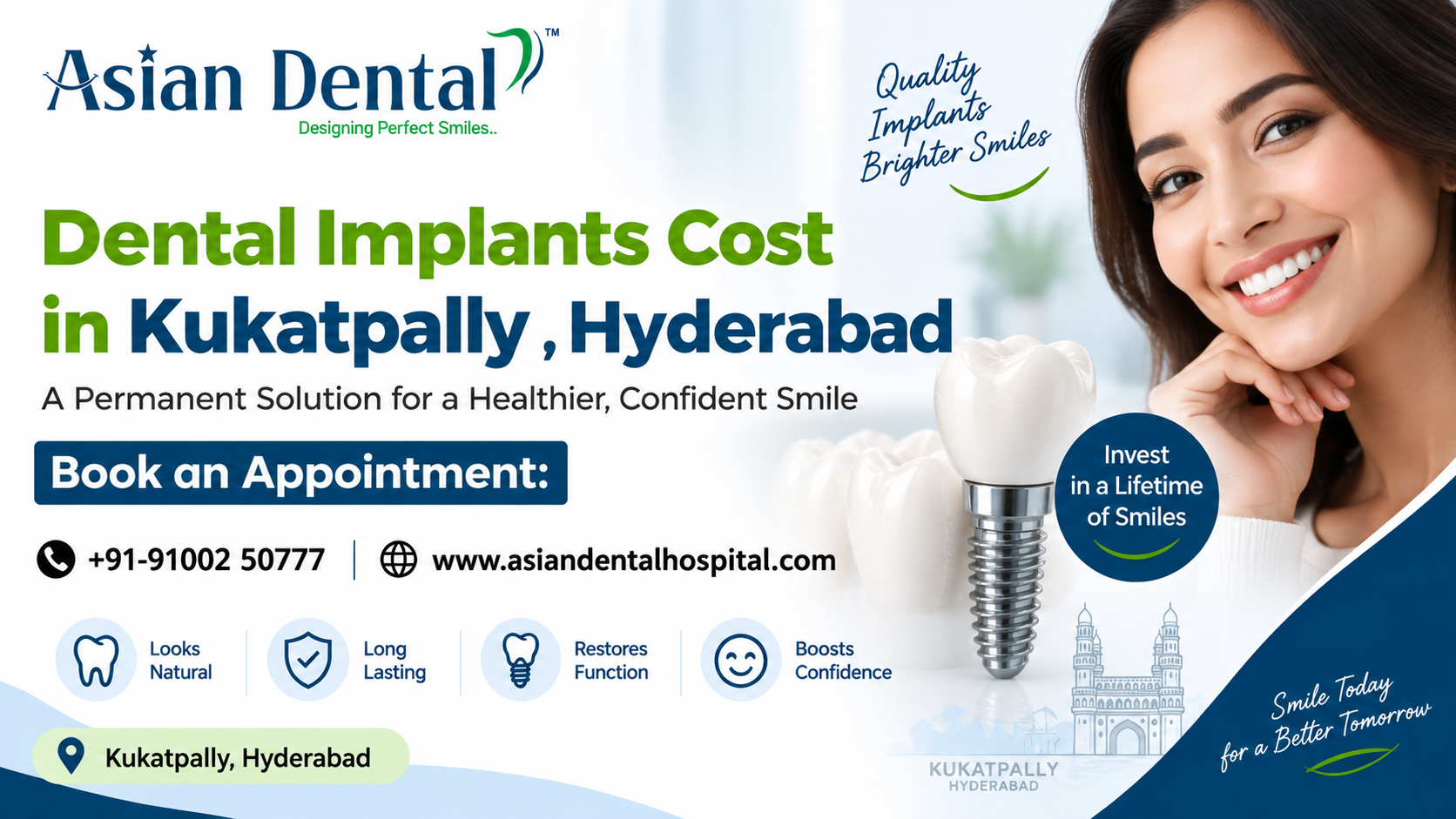 Dental Implants Cost in Kukatpally
